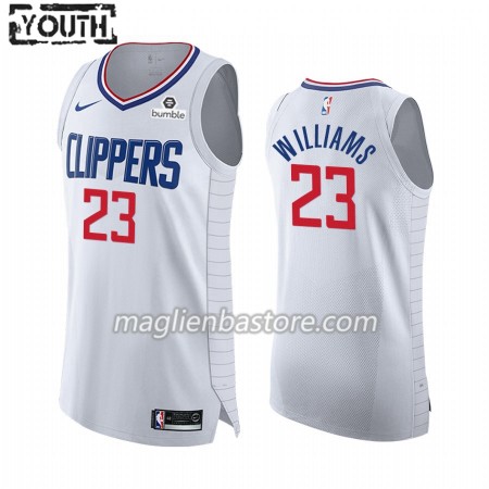 Maglia NBA Los Angeles Clippers Lou Williams 23 Nike 2019-20 Association Edition Swingman - Bambino